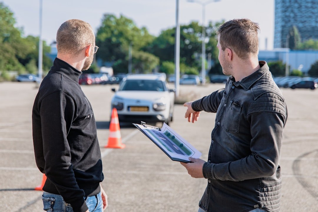 Rijles instructeur en leerling